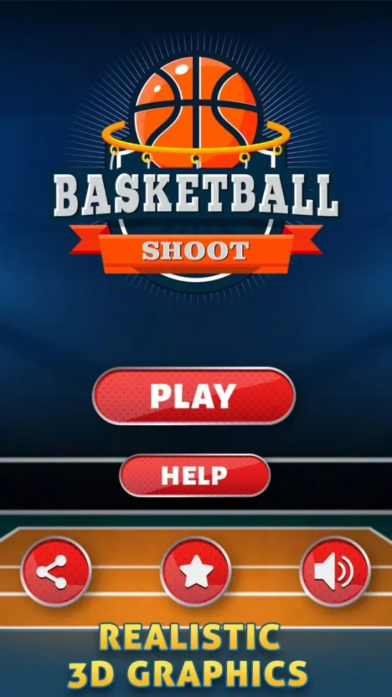 Tangkapan layar Basketball Free Shots