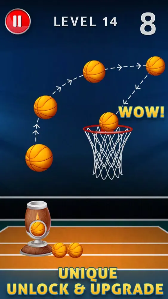 Tangkapan layar Basketball Free Shots