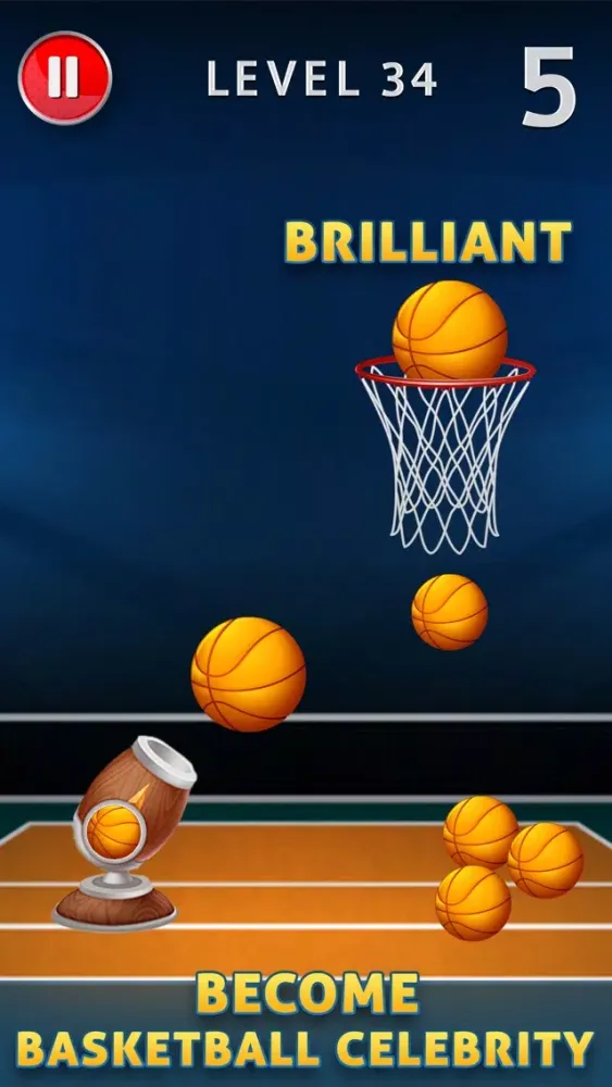 Tangkapan layar Basketball Free Shots