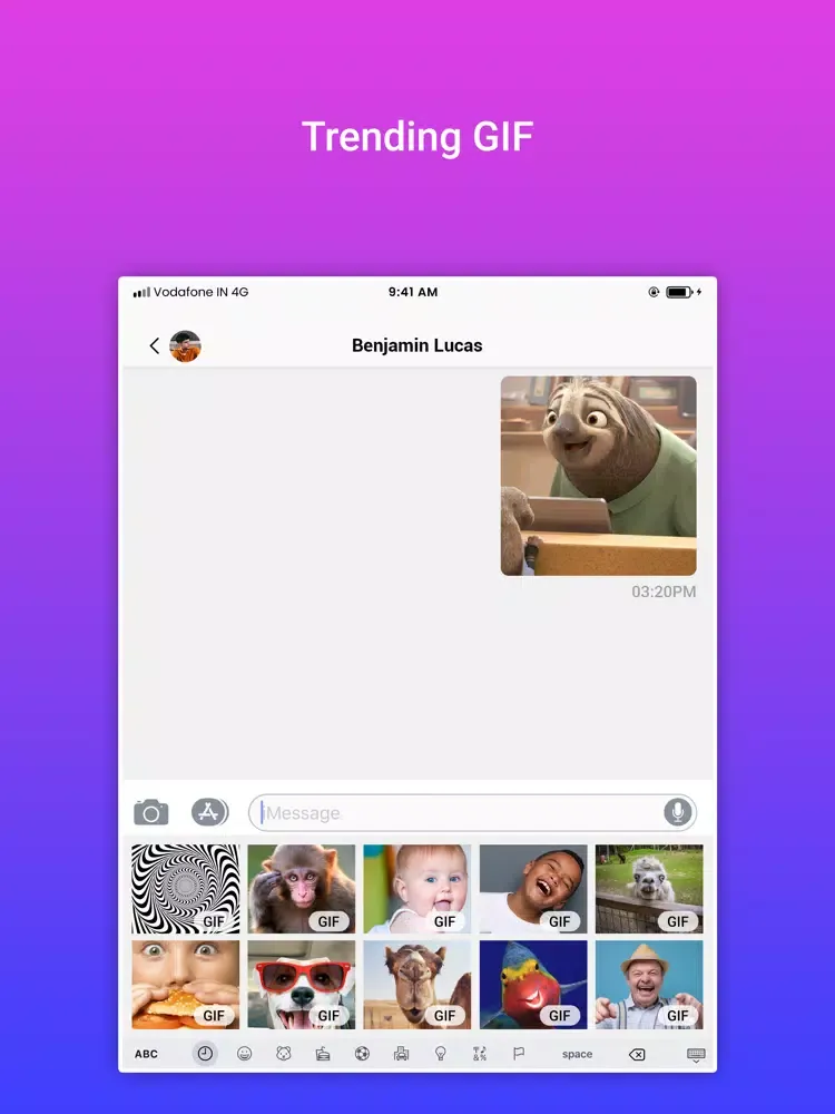 Gif Keybaord 2021 iPad 应用截图