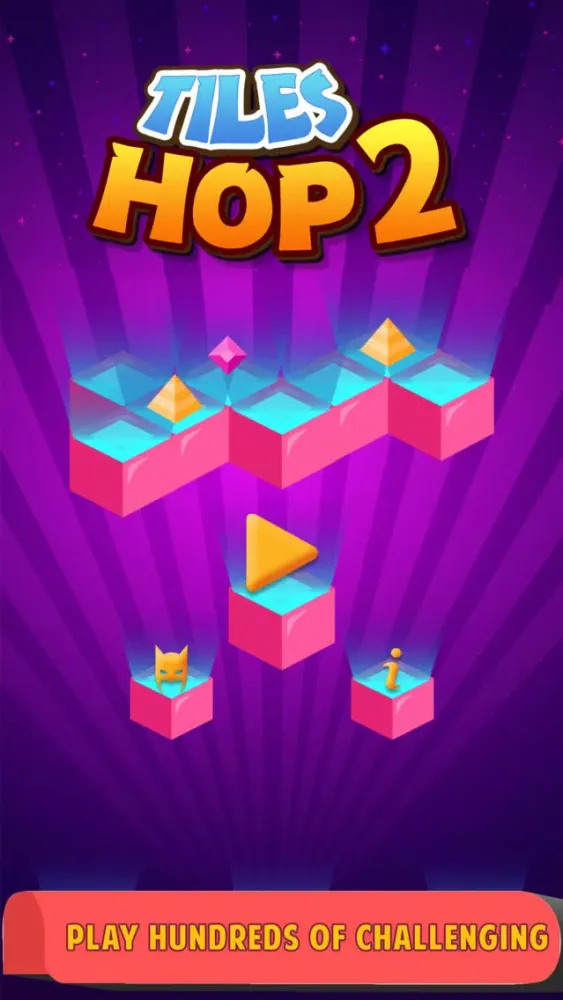 Capturas de tela do Tiles Hop