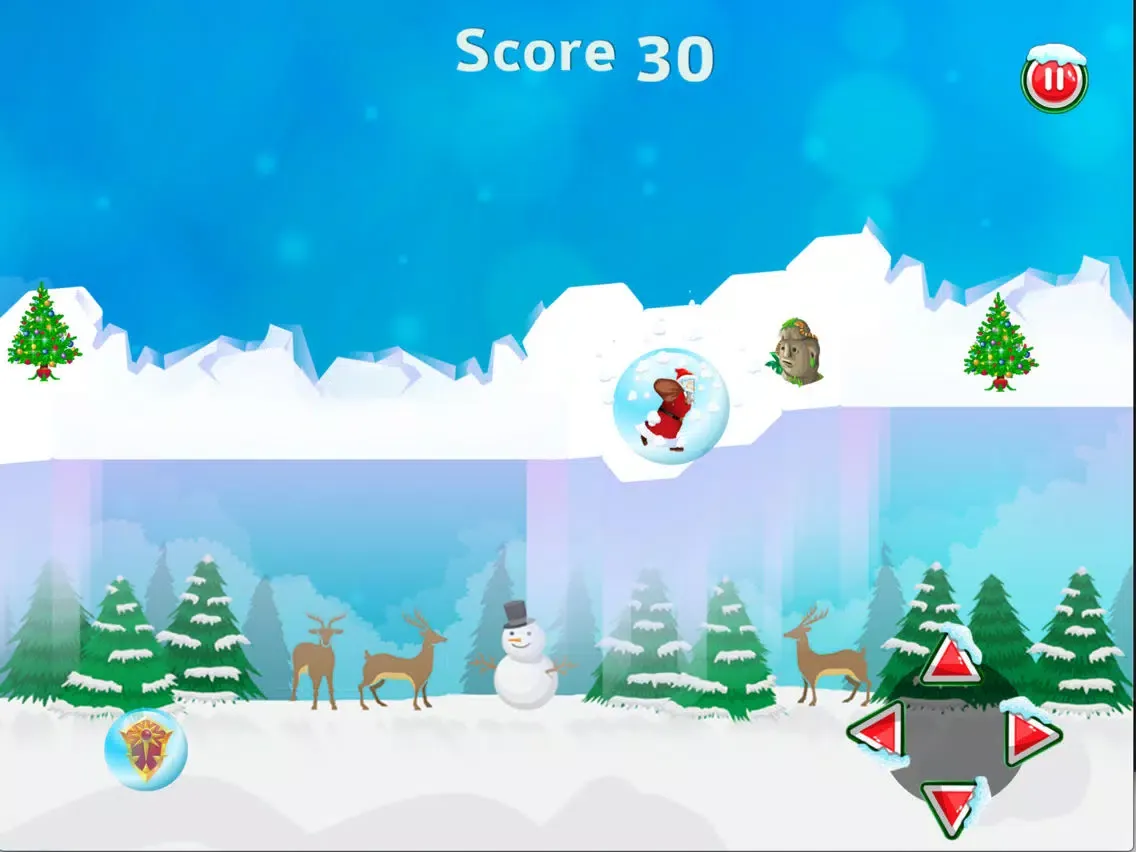 Tangkapan layar Santa Snow Runner iPad 