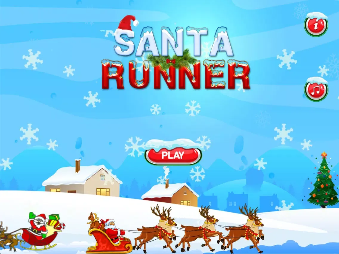 Tangkapan layar Santa Snow Runner iPad 