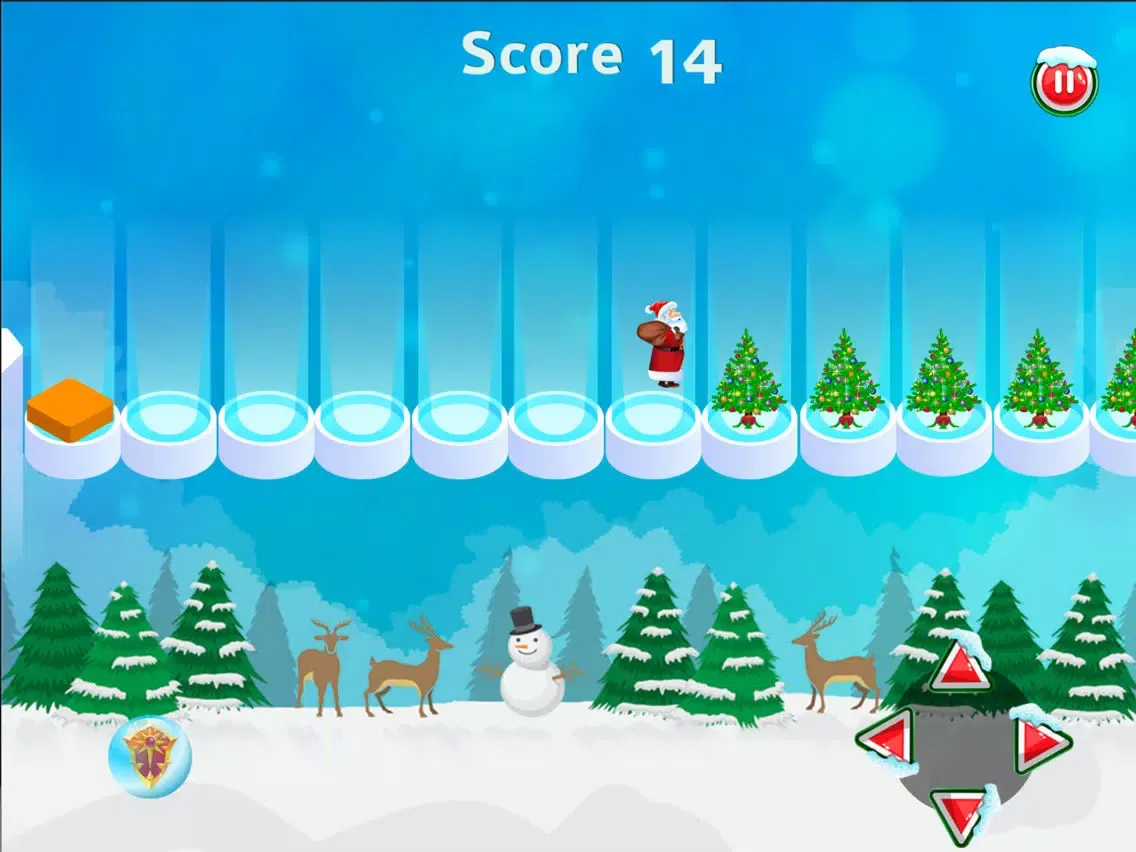 Tangkapan layar Santa Snow Runner iPad 