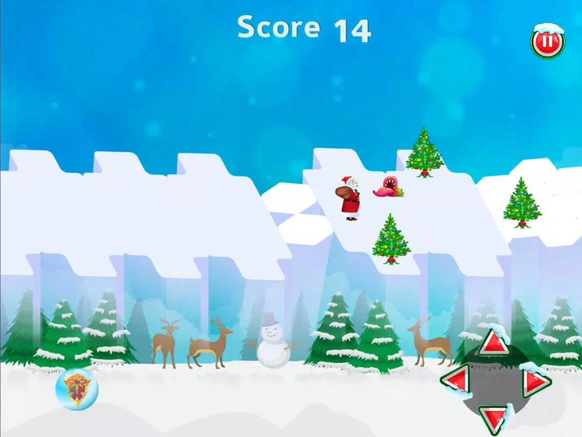 Tangkapan layar Santa Snow Runner iPad 