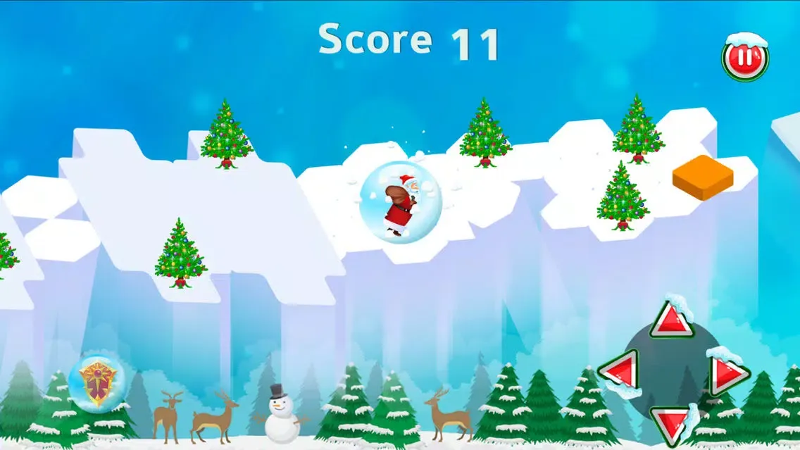 Tangkapan layar Santa Snow Runner