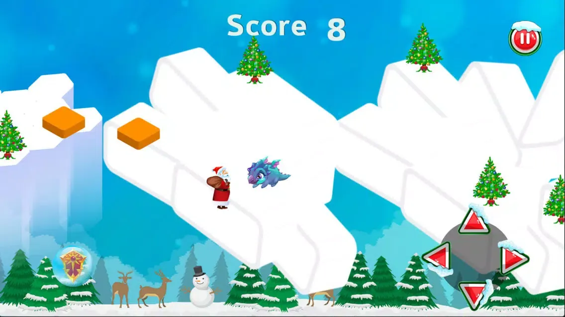 Tangkapan layar Santa Snow Runner