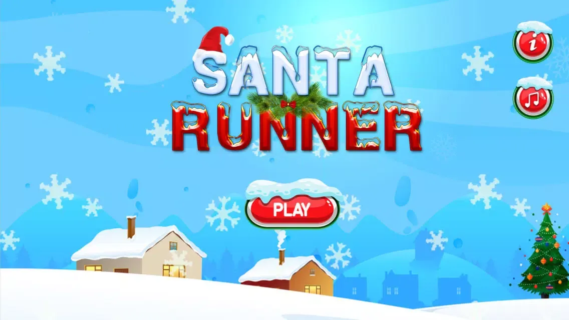 Tangkapan layar Santa Snow Runner