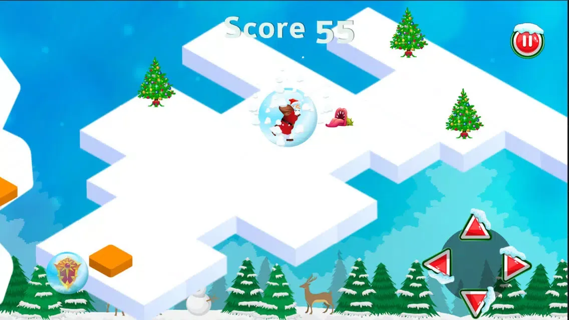 Tangkapan layar Santa Snow Runner