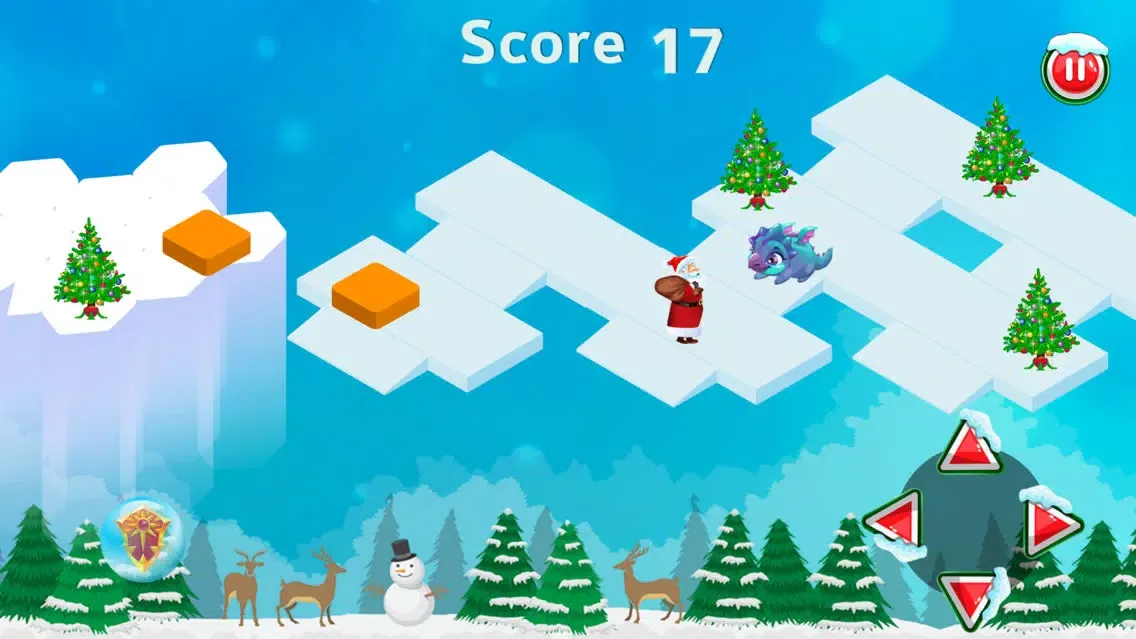 Tangkapan layar Santa Snow Runner