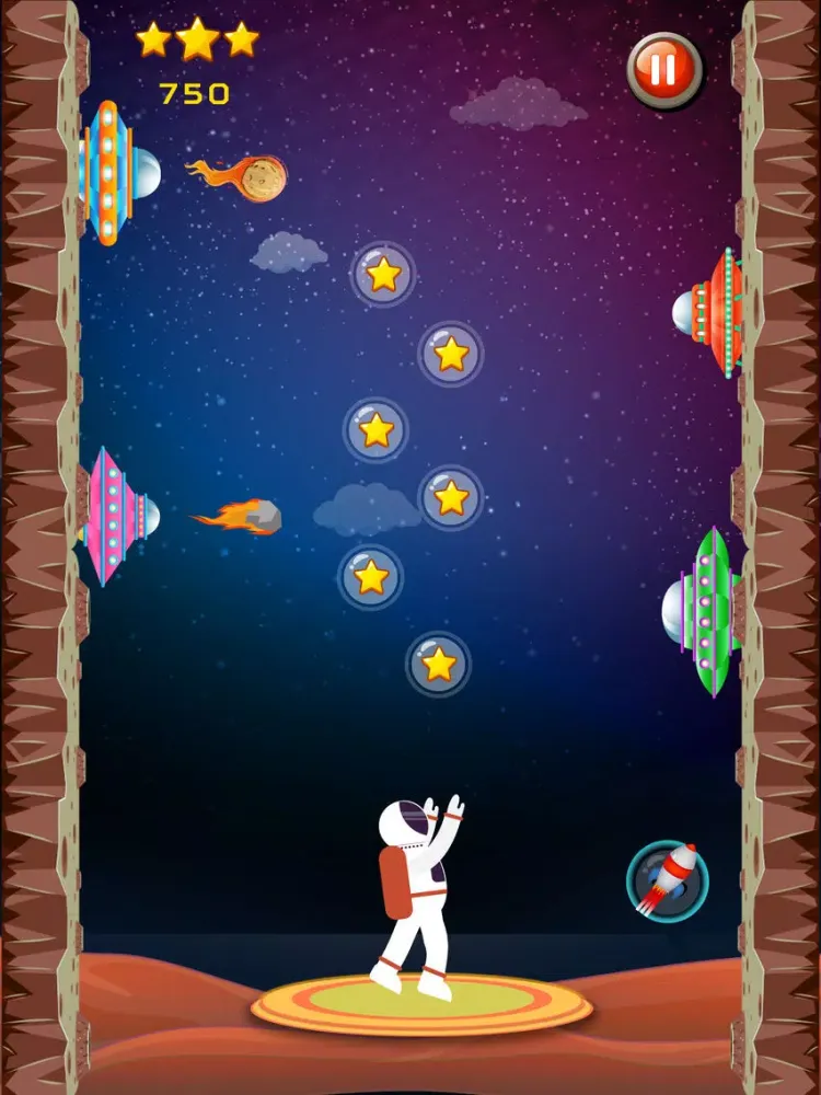 Zrzuty ekranu Spaceman : Super Endless Jump iPad 