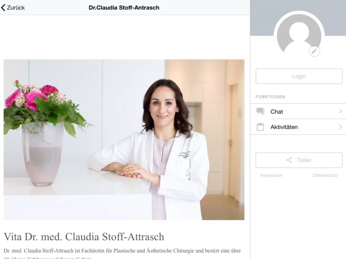 Ästhetische Chirurgie iPad  스크린샷