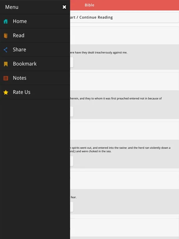 Bible KJV with Audio iPad  Screenshots
