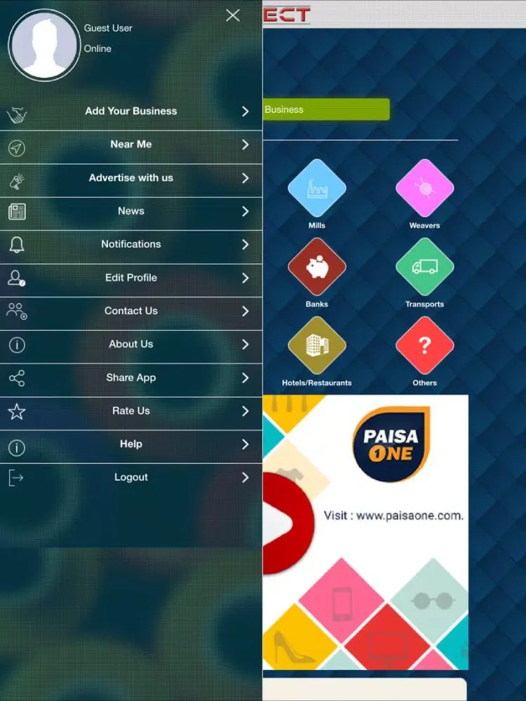 Connect Textile Directory iPad  Screenshots