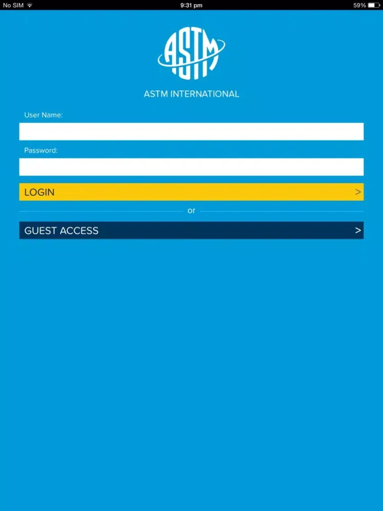 Capturas de pantalla de ASTM Mobile iPad 