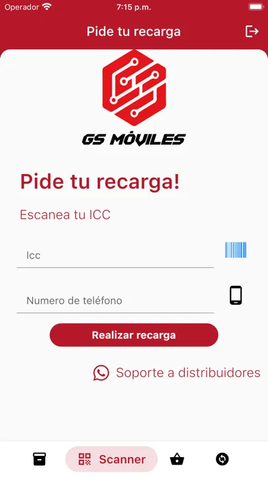 Capturas de tela do Recargas GSMoviles