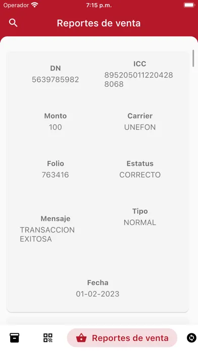 Capturas de tela do Recargas GSMoviles