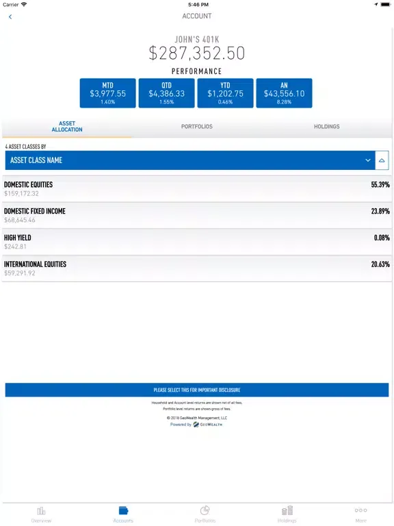 Astor Investments iPad 应用截图