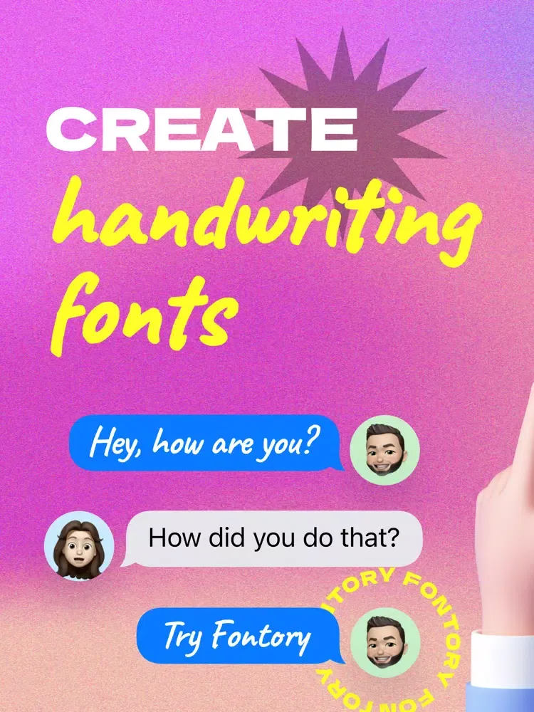 Captures d'écran de Fontory: Create Your Own Font iPad 