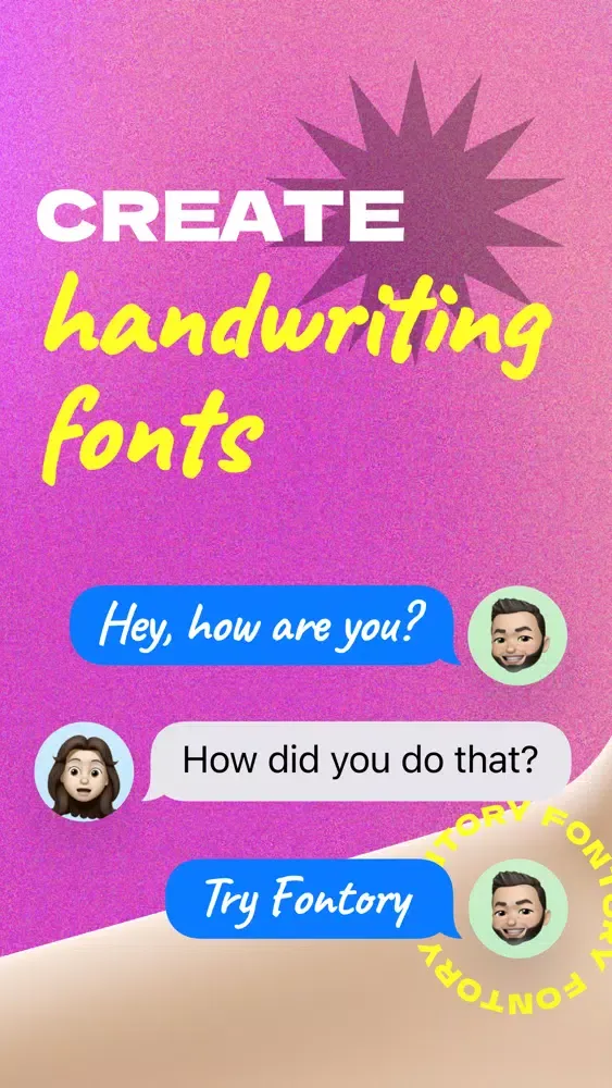 Captures d'écran de Fontory: Create Your Own Font