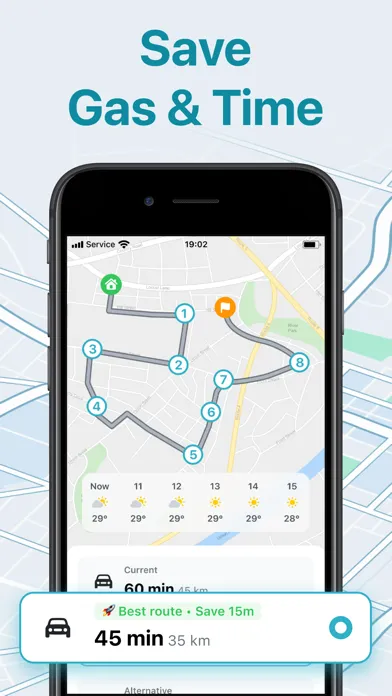 Ảnh chụp màn hình của enRoute: Smart Route Planner