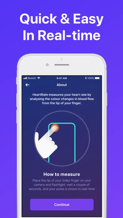 Capturas de pantalla de Heart Rate Monitor - Pulse App