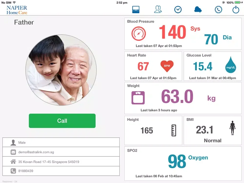 صور Napier HomeCare iPad 
