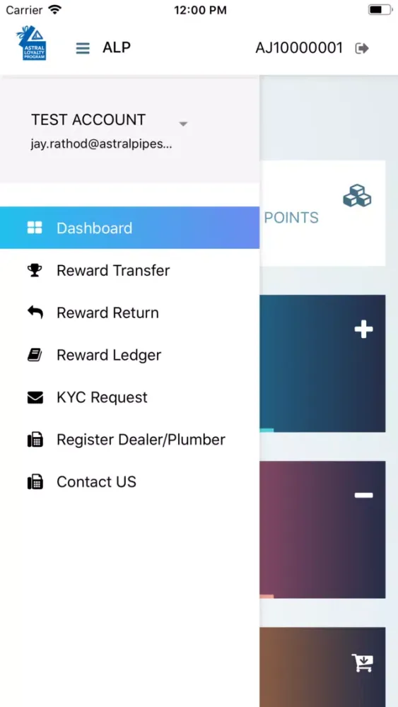 Capturas de pantalla de Astral Loyalty Program