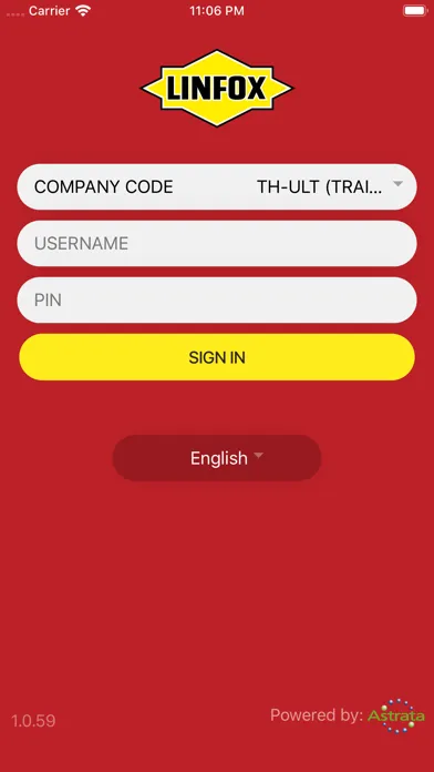 ภาพหน้าจอของ Linfox ePOD