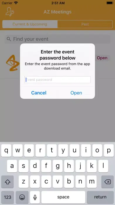 Capturas de tela do AZ Meetings & Events