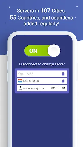 Tangkapan layar Astrill VPN