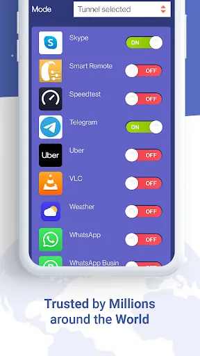 Tangkapan layar Astrill VPN