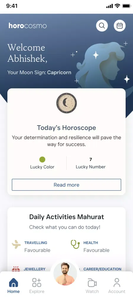 ภาพหน้าจอของ Horocosmo