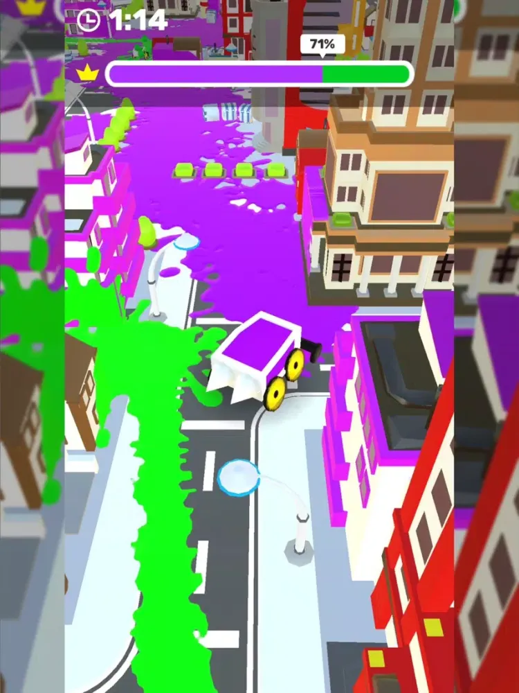 Tangkapan skrin Splat City iPad 