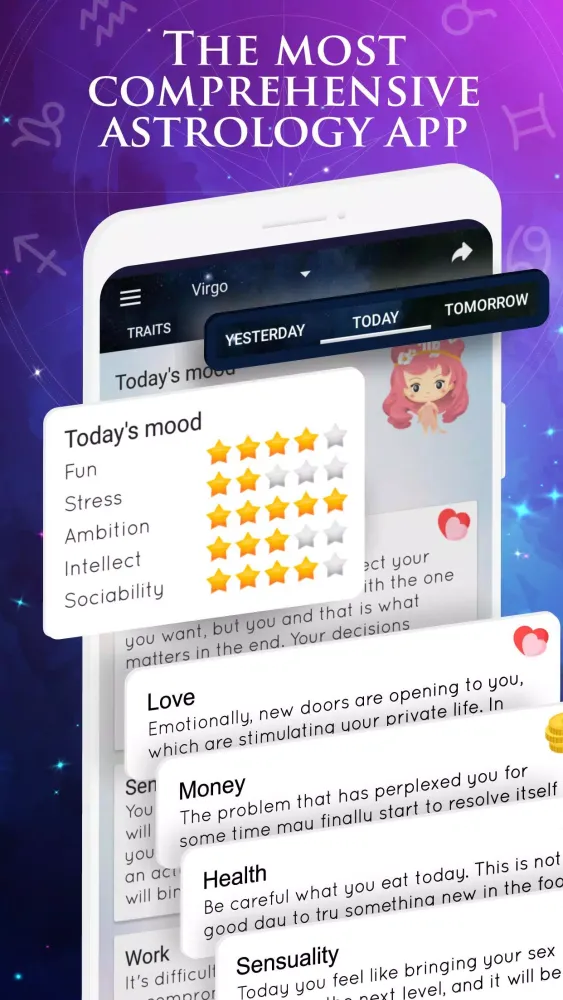 Captures d'écran de Astroguide - Horoscope & Tarot