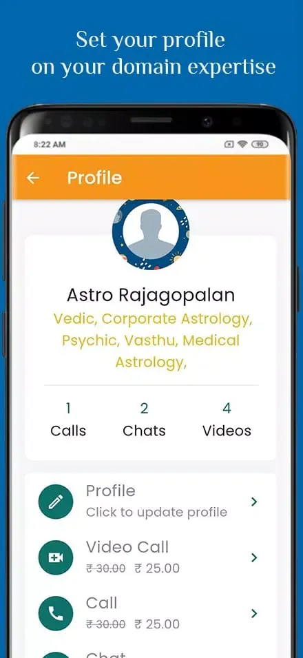 Tangkapan layar Astrohub - Astrologer