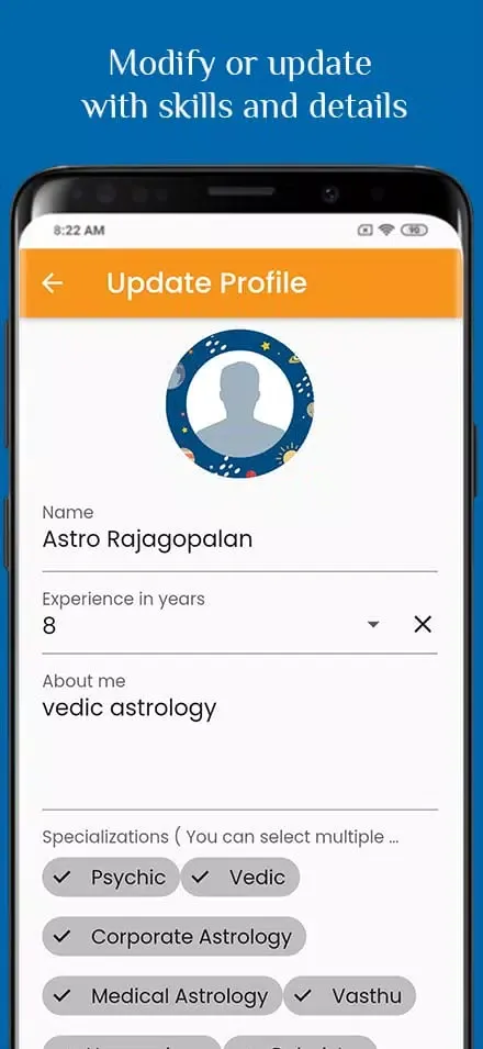 Tangkapan layar Astrohub - Astrologer