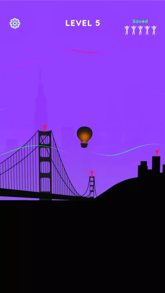 Stickman Balloon Rescue سکرین شاٹس