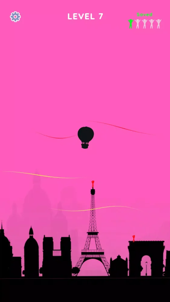 Stickman Balloon Rescue سکرین شاٹس