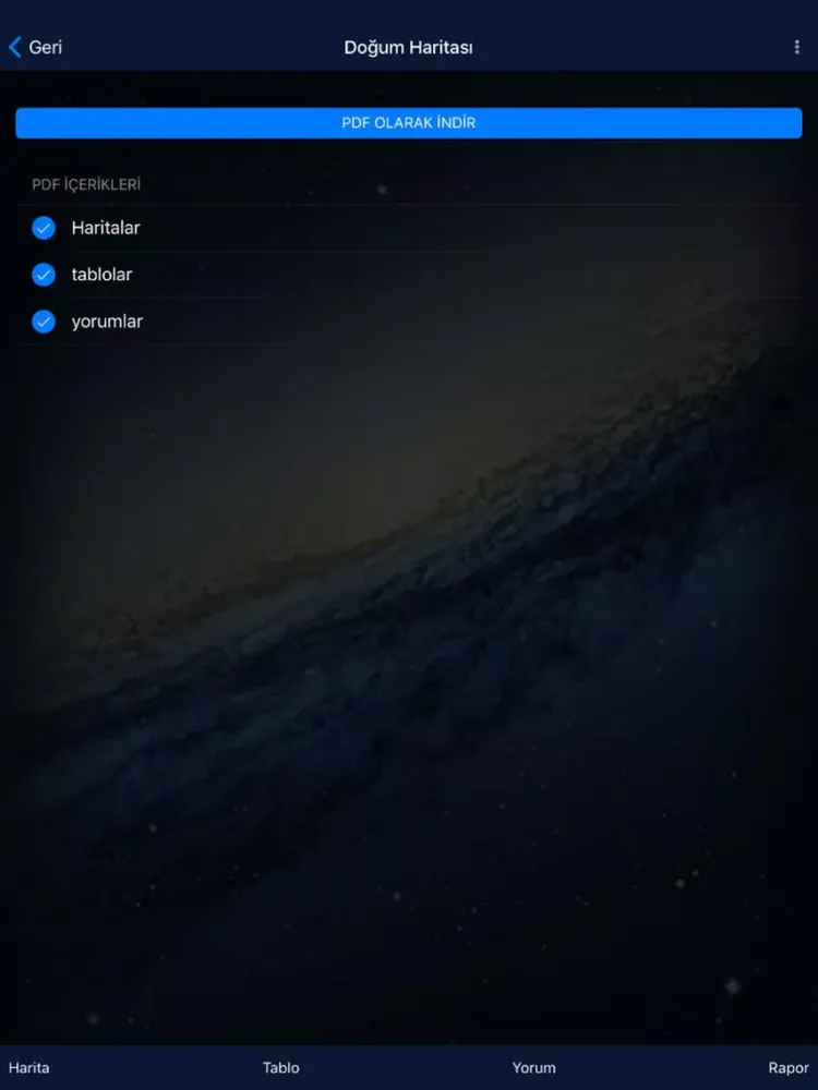 Zrzuty ekranu Gökgünlük Astroloji Uygulaması iPad 