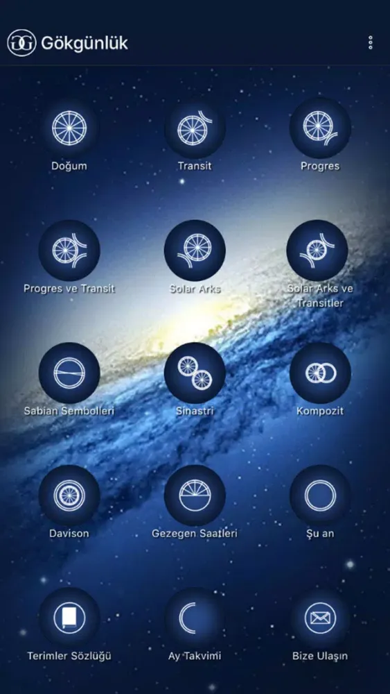 Zrzuty ekranu Gökgünlük Astroloji Uygulaması
