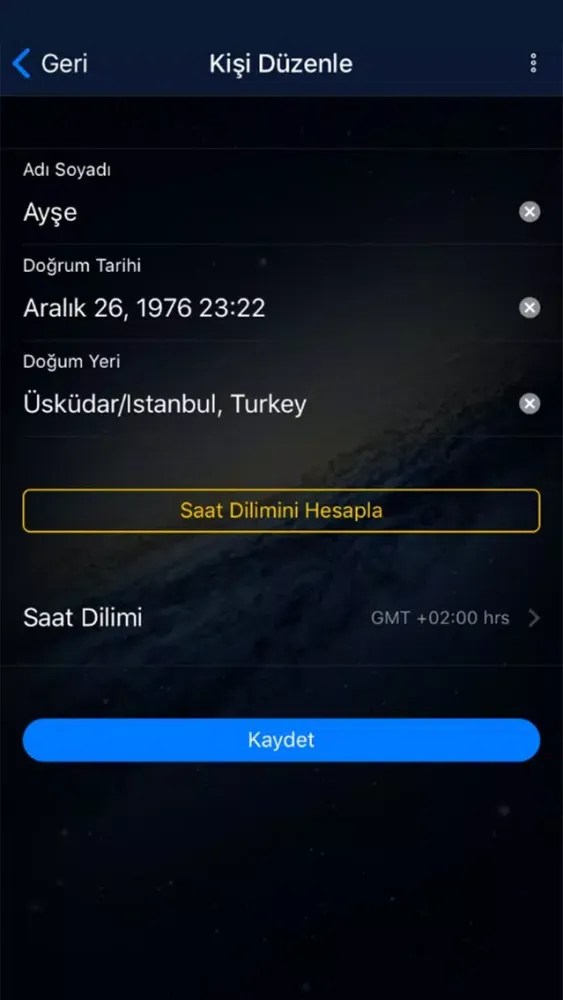 Zrzuty ekranu Gökgünlük Astroloji Uygulaması
