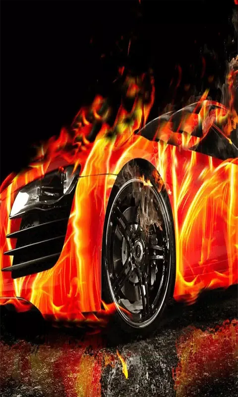 Tangkapan layar Burning Fire Car Lock