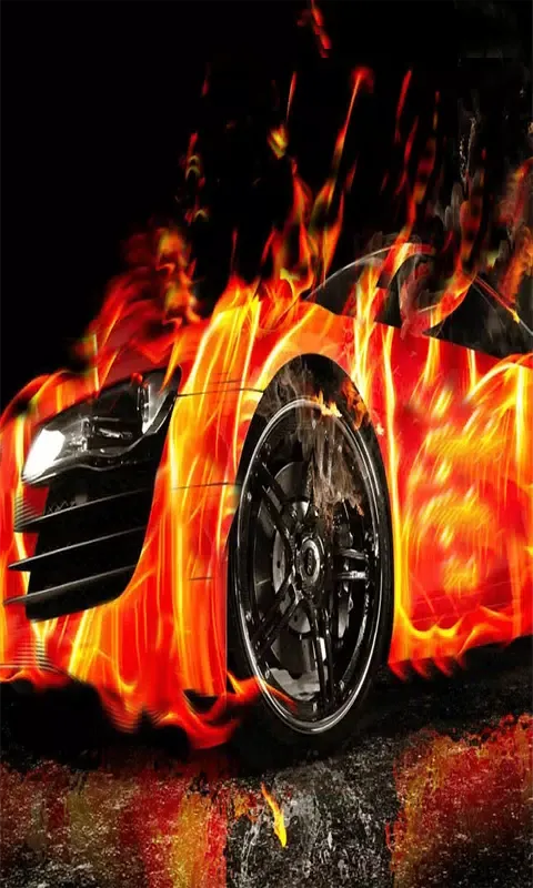 Tangkapan layar Burning Fire Car Lock