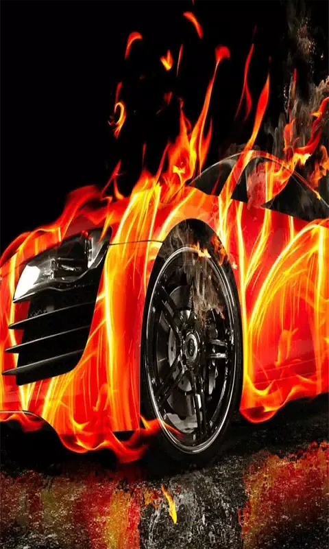 Tangkapan layar Burning Fire Car Lock