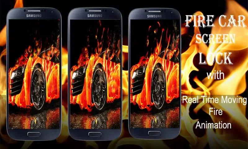 Tangkapan layar Burning Fire Car Lock