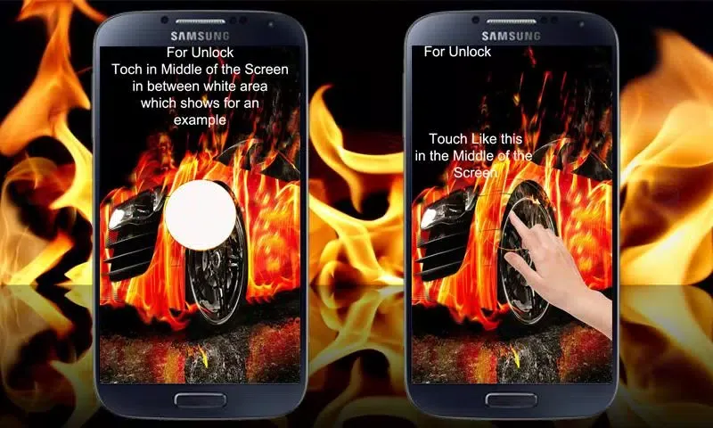 Tangkapan layar Burning Fire Car Lock
