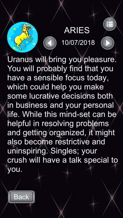 Zrzuty ekranu Daily Horoscope - PRO