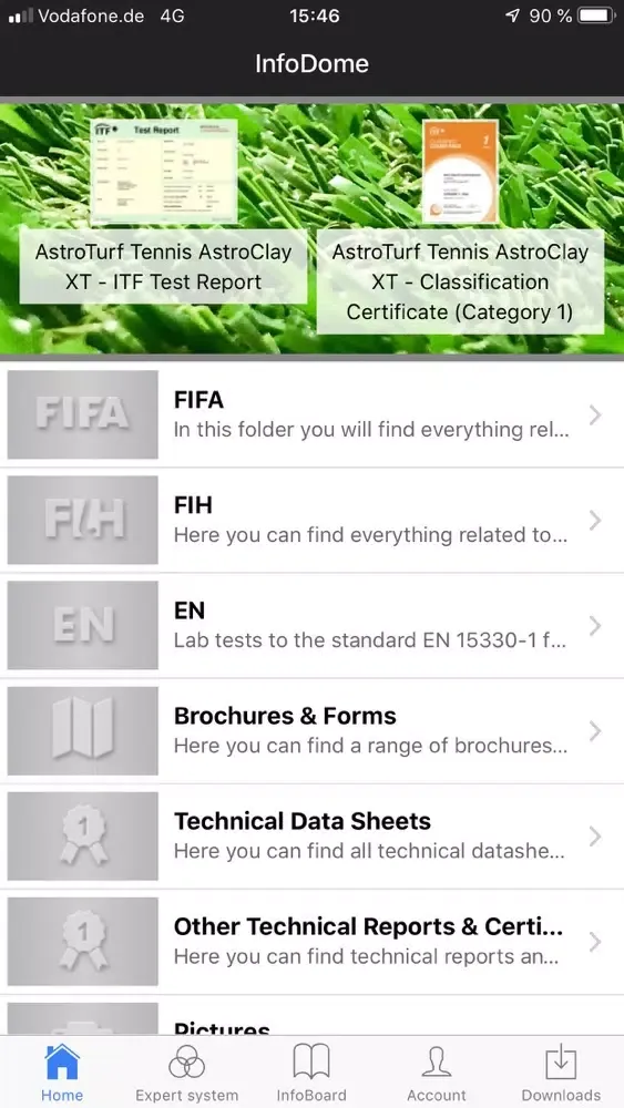AstroTurf InfoDome স্ক্রিনশট