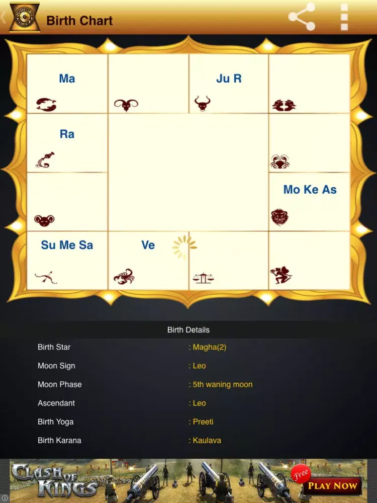 iBirth Chart iPad 應用截圖